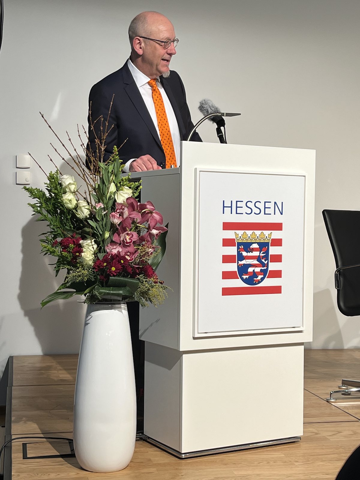 Prof. Ulrich Schaible bei der Veranstaltung Crisis Talks in Brüssel. Foto: Pätzold/FZB